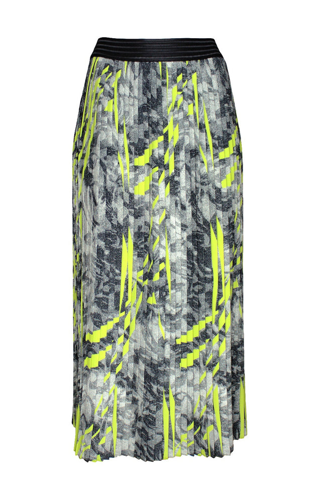 Lalipop Design | Abstract Printed Pleated Maxi Skirt