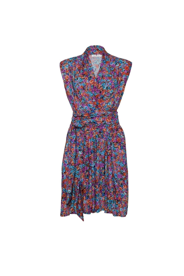 State Of Georgia I THE POINT DRESS SHORT - FLORAL EXPLOSION RASPBERRY