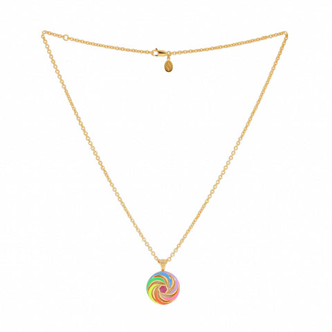 Après Youth I Catherine Spinning Enamel Necklace