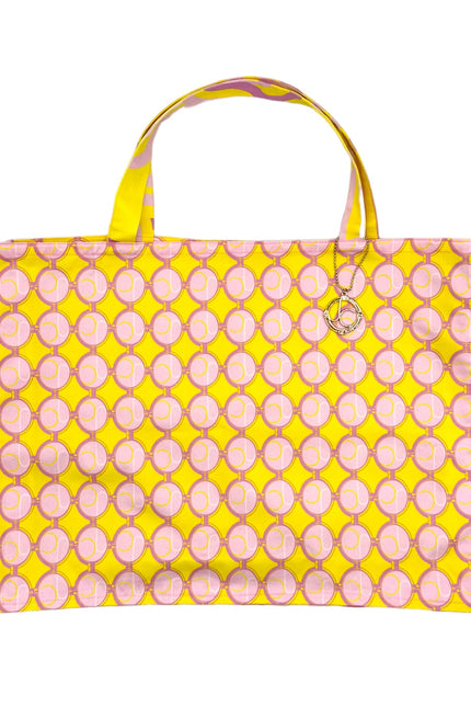 Julia Clancey I JC Mini Medallion Limone & JC Fondant Side Panels Tote Bag