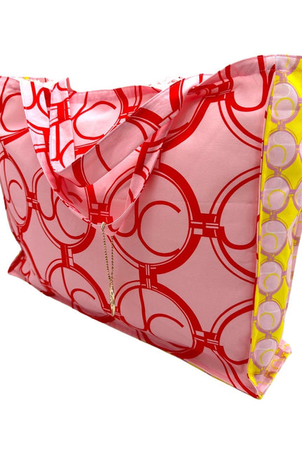 Julia Clancey I JC Jumbo Ruby Medallion Limon Tote Bag