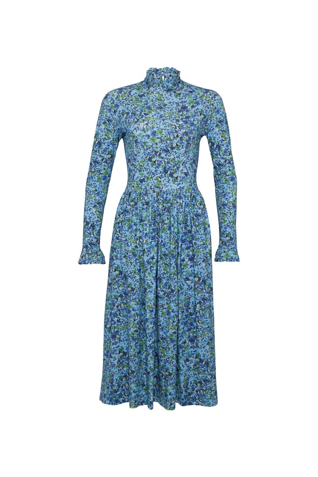 State Of Georgia I THE TMAPLA MIDI DRESS - FLORAL EXPLOSION BLUE