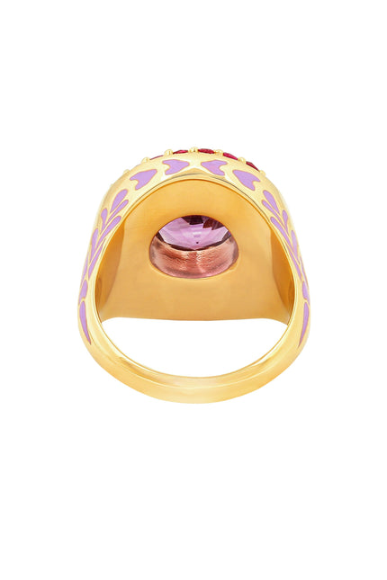 Après Youth I Firework Statement Ring - Pink