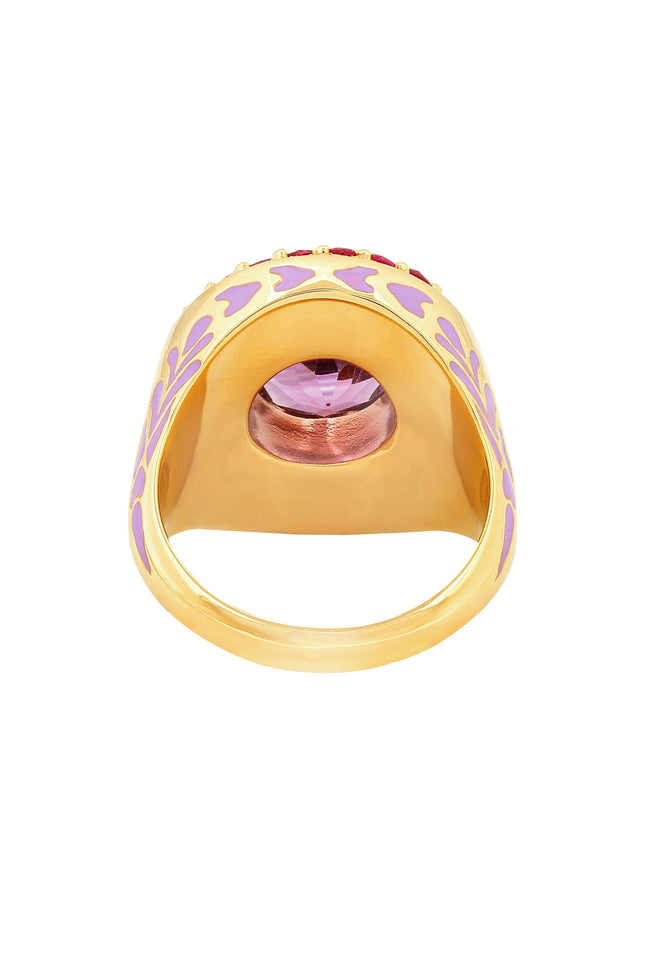 Après Youth I Firework Statement Ring - Pink