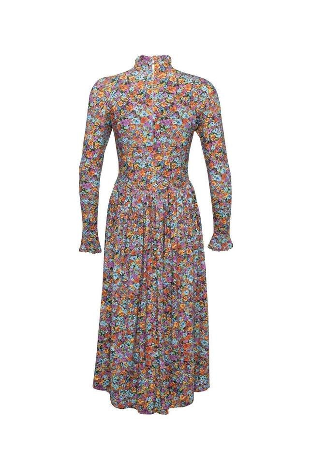 State Of Georgia I THE TMAPLA MIDI DRESS - FLORAL EXPLOSION RASPBERRY