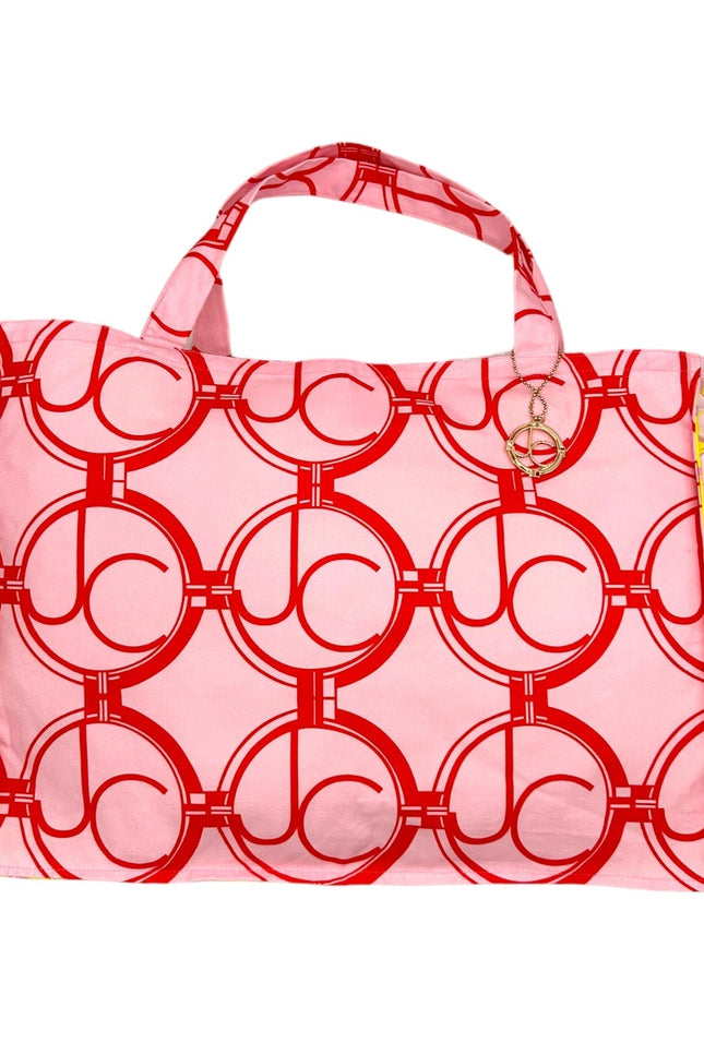 Julia Clancey I JC Jumbo Ruby Medallion Limon Tote Bag