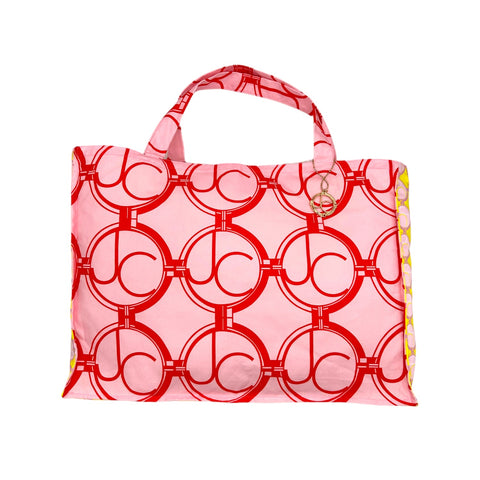 Julia Clancey I JC Jumbo Ruby Medallion Limon Tote Bag