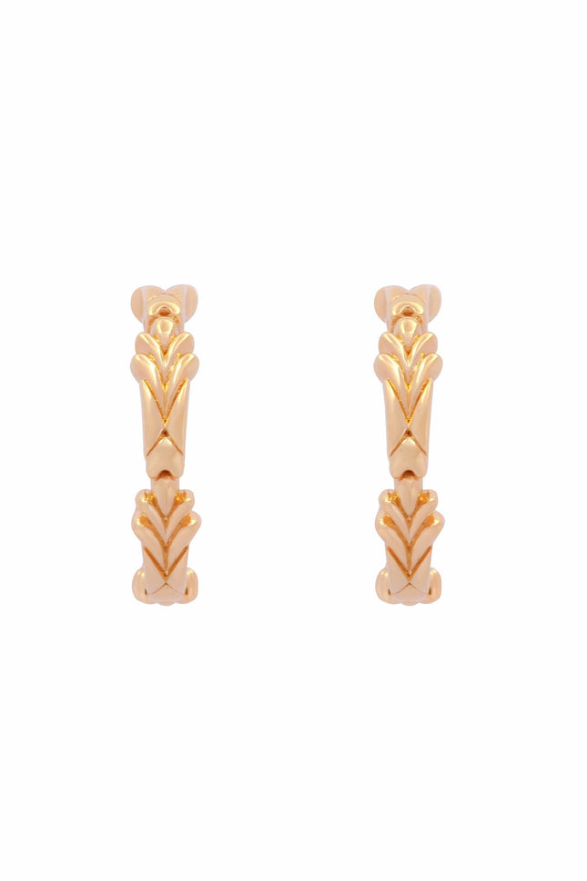 Après Youth I Firework Medium Gold Hoops