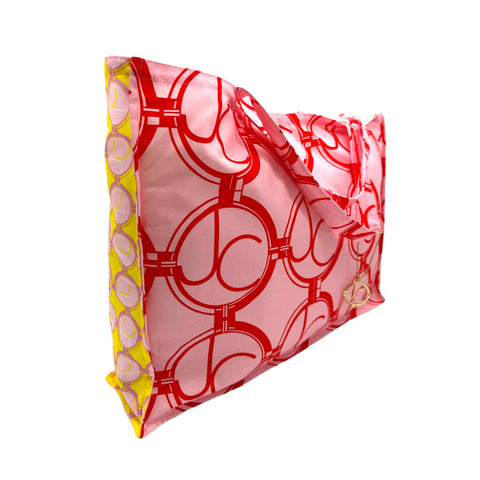 Julia Clancey I JC Jumbo Ruby Medallion Limon Tote Bag