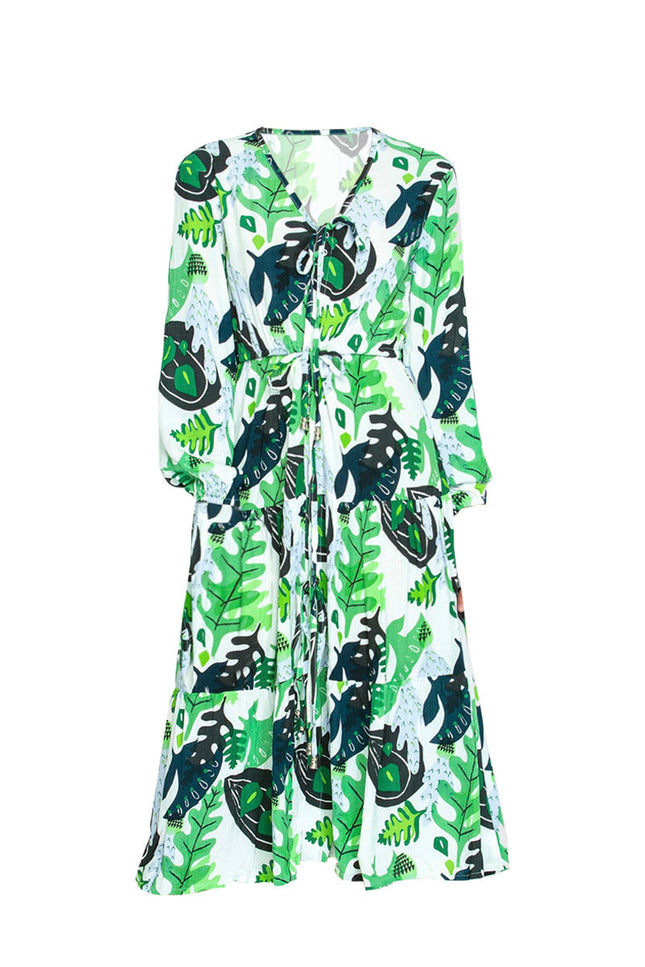State Of Georgia I THE PARACHUTE DRESS IN CACTUS GREEN
