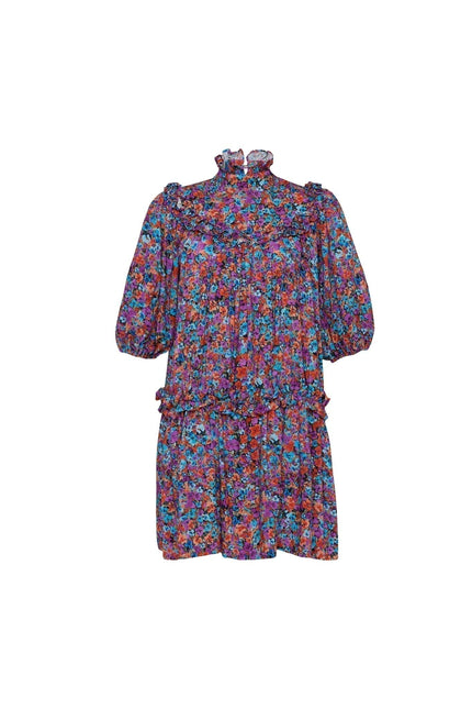 State Of Georgia I THE JONI DRESS - Floral Explosion Raspberry