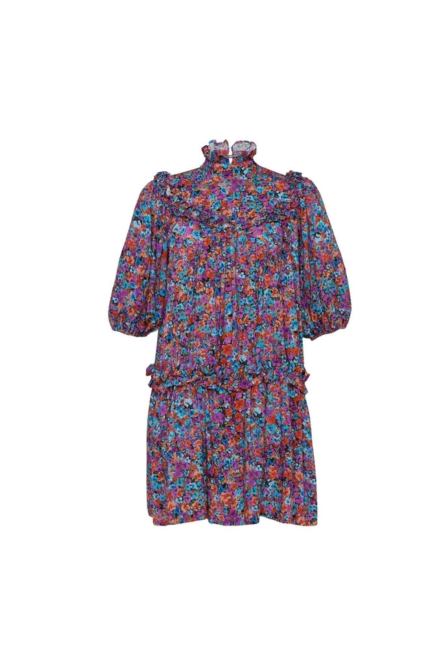 State Of Georgia I THE JONI DRESS - Floral Explosion Raspberry