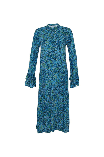 State Of Georgia I JEMIMA MIDI/MAXI DRESS DOUBLE LAYER SLEEVE - FLORAL EXPLOSION BLUE