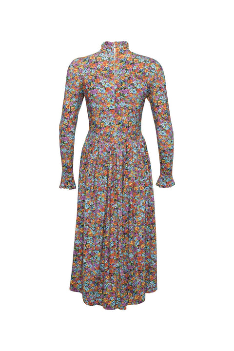 State Of Georgia I THE TMAPLA MIDI DRESS - FLORAL EXPLOSION RASPBERRY