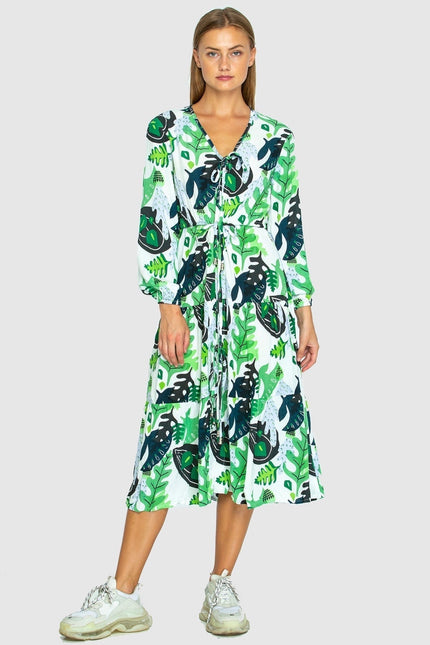 State Of Georgia I THE PARACHUTE DRESS IN CACTUS GREEN