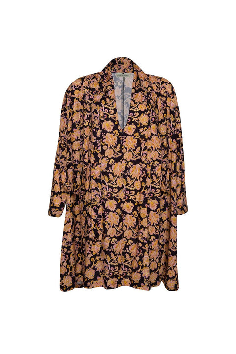 State Of Georgia I THE RISE AND SHINE 3 TIE KAFTAN DRESS - PAISLEY NAGA SMALL