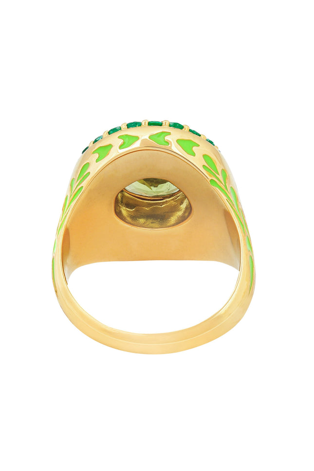 Après Youth I Firework Statement Ring - Green