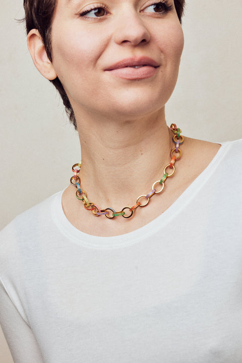 Après Youth I Złoty naszyjnik z łańcuszkiem Firework