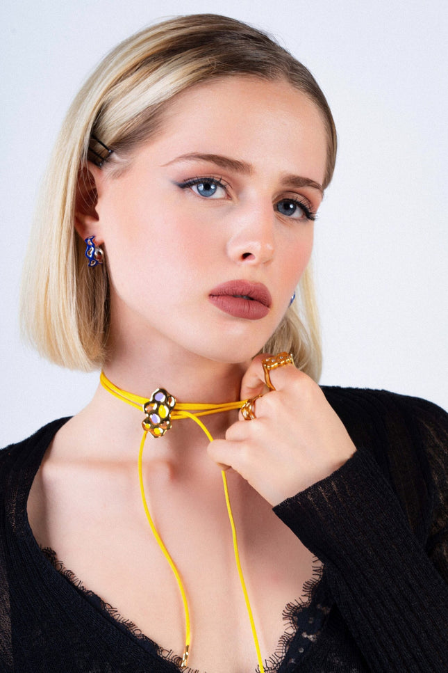 Generazione Zordan | Choker 24 Violet & Yellow