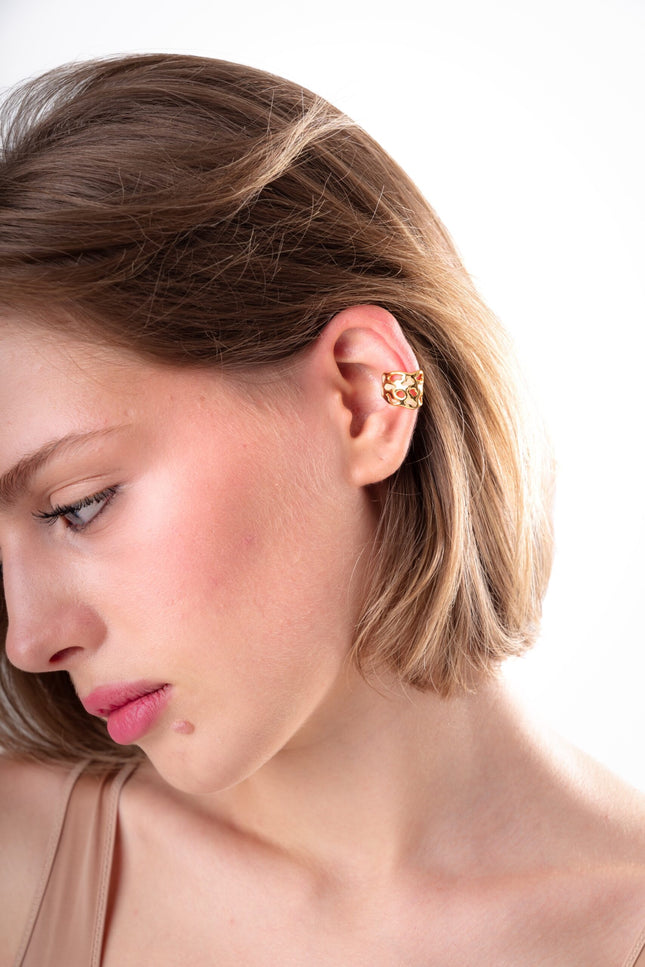 Generazione Zordan | Earcuff - Studs 94 Gold & Cream