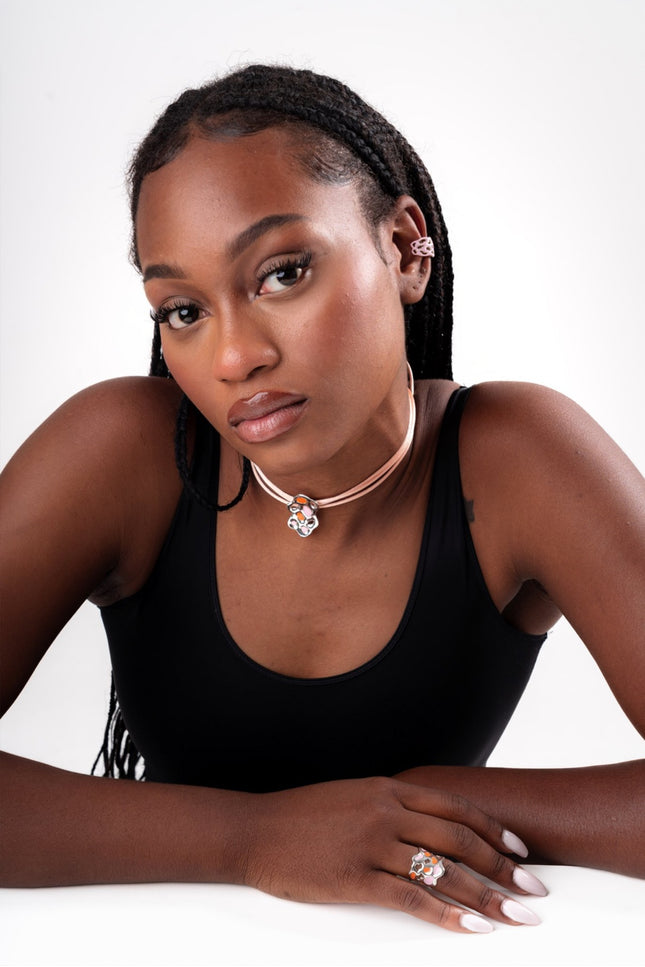 Generazione Zordan | Choker 24 Orange & Pink