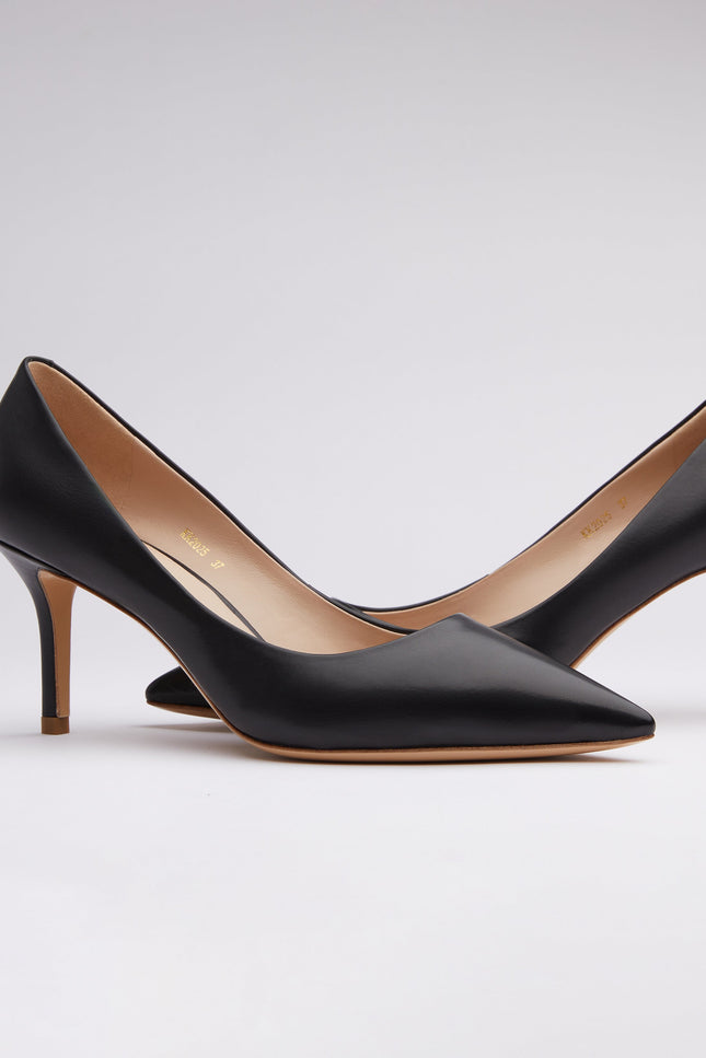Icy Wong | Black 01 calfskin pumps