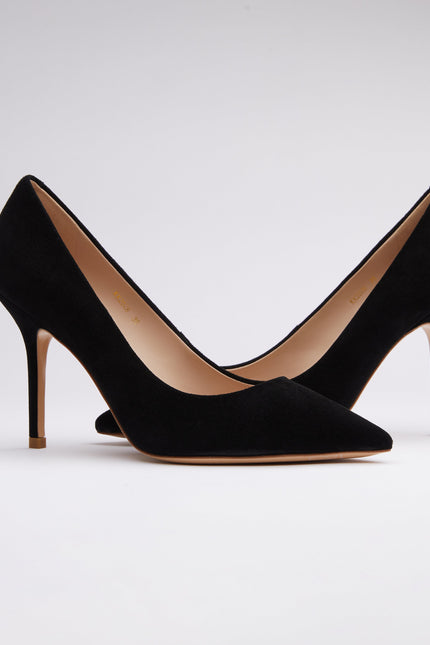 Icy Wong | Black Suede pumps