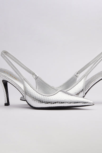 Icy Wong | Snake-print Slings