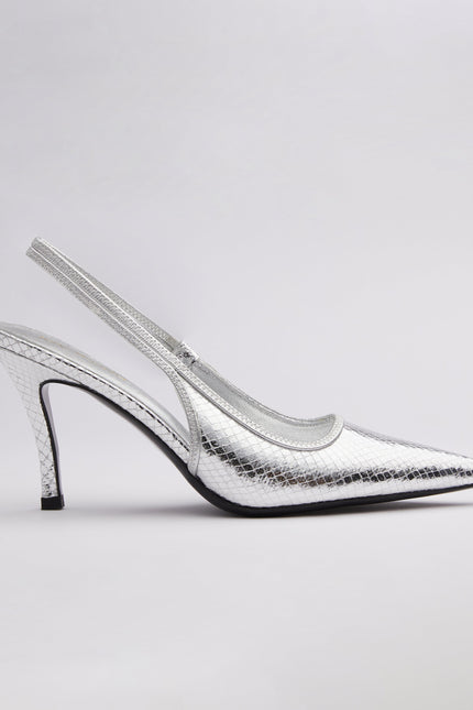 Icy Wong | Snake-print Slings