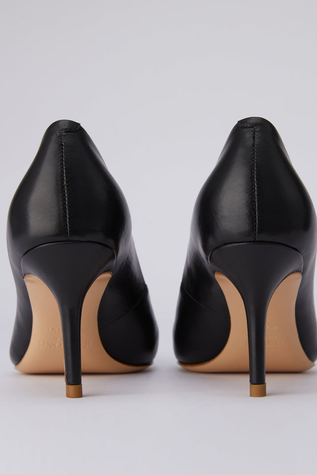 Icy Wong | Black 01 calfskin pumps