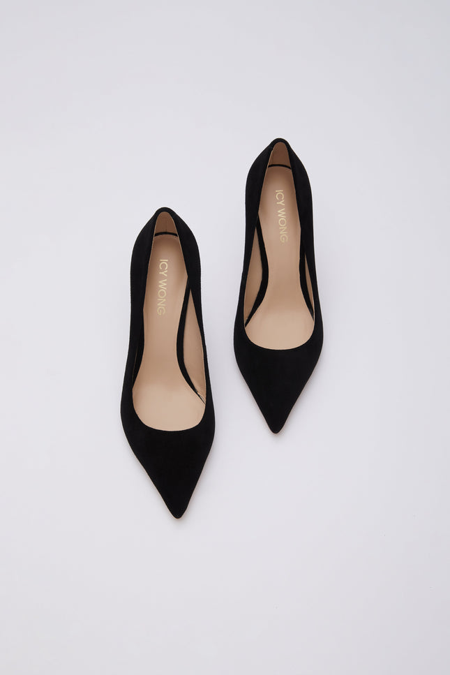 Icy Wong | Black Suede pumps