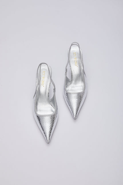 Icy Wong | Snake-print Slings