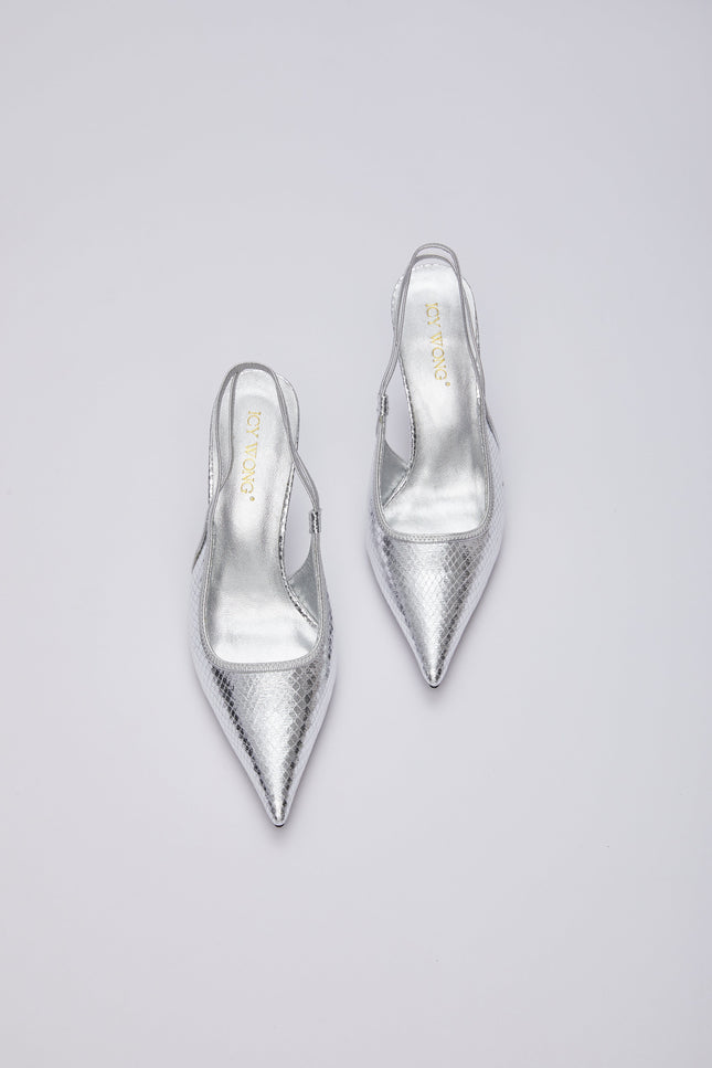 Icy Wong | Snake-print Slings