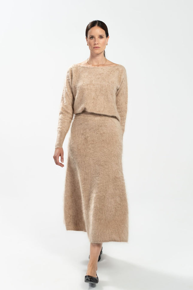 Bel Cashmere | Jersey Claudia brushed beige