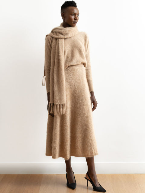 Bel Cashmere | Bufanda brushed de cashmere beige