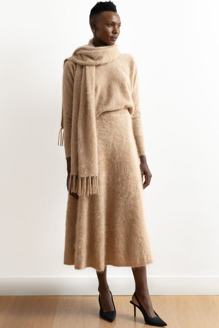 Bel Cashmere | Bufanda brushed de cashmere beige