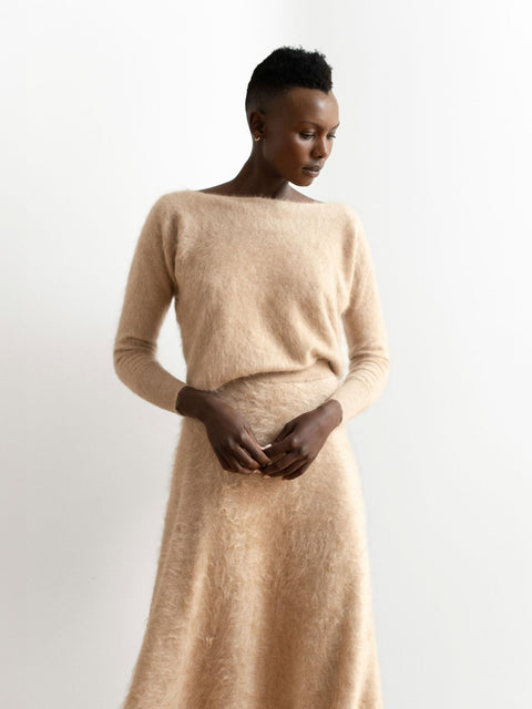 Bel Cashmere | Jersey Claudia brushed beige