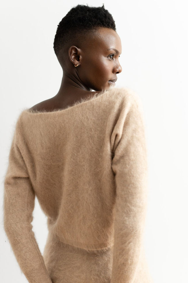 Bel Cashmere | Jersey Claudia brushed beige
