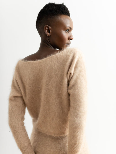 Bel Cashmere | Jersey Claudia brushed beige