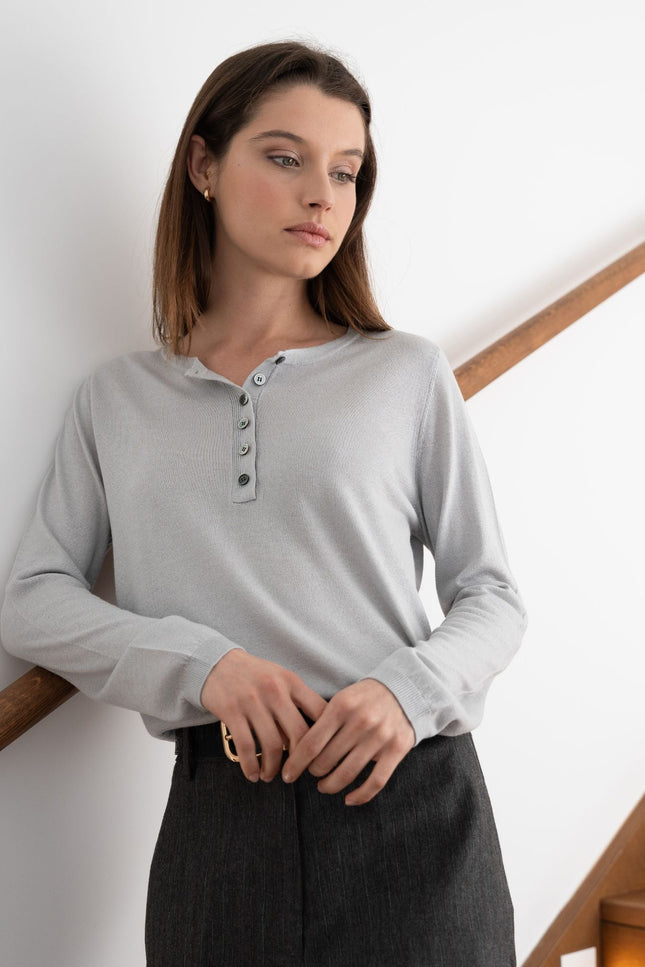 Bel Cashmere | Jersey Carla gris perla
