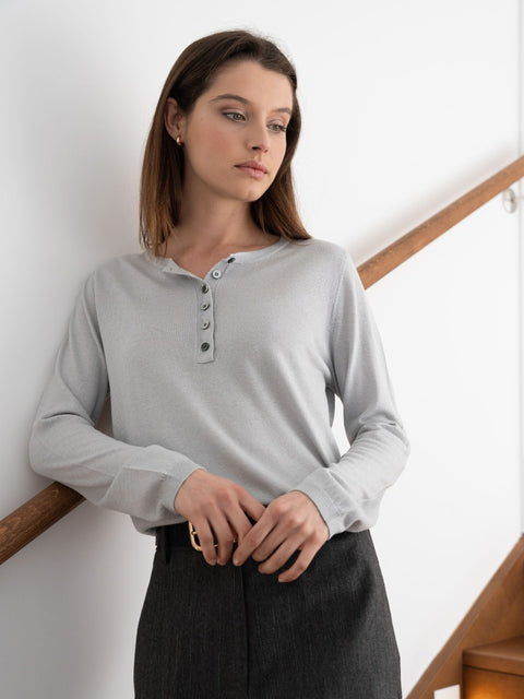 Bel Cashmere | Jersey Carla gris perla