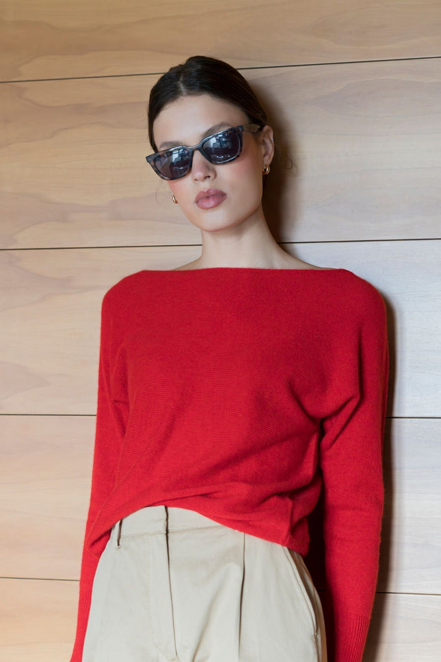 Bel Cashmere | Jersey Claudia rojo