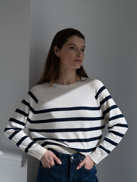 Bel Cashmere | Jersey Chelsea rayas