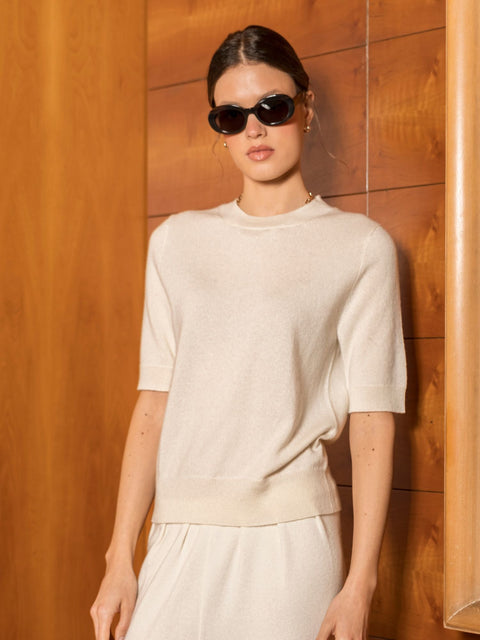 Bel Cashmere | Jersey Roma crudo