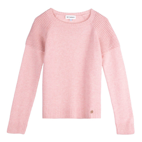 Bel Cashmere | Jersey de cashmere Motorbiker rosa