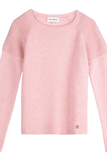 Bel Cashmere | Jersey de cashmere Motorbiker rosa