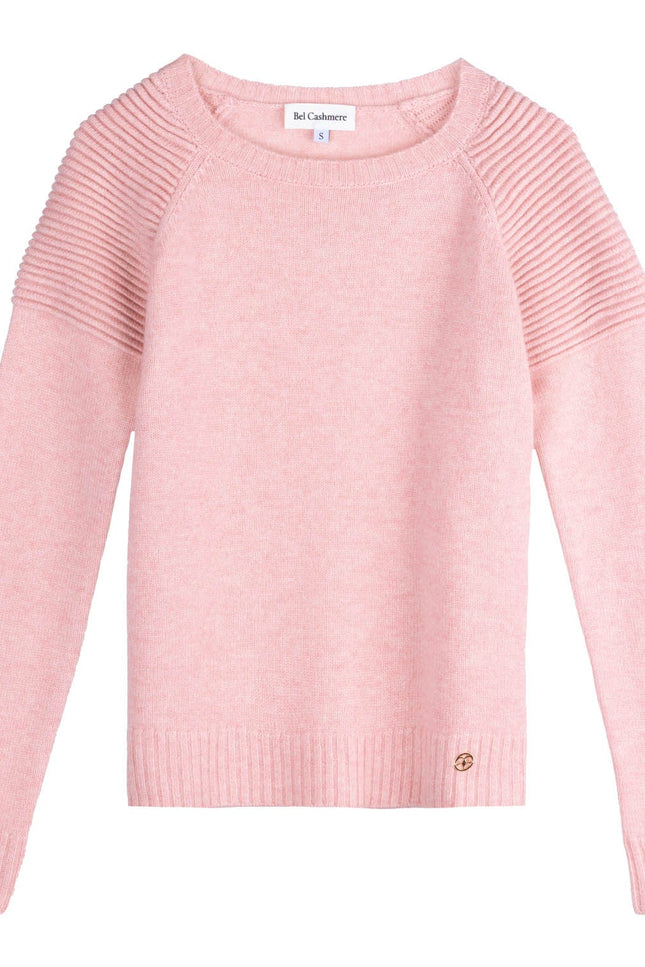 Bel Cashmere | Jersey de cashmere Motorbiker rosa