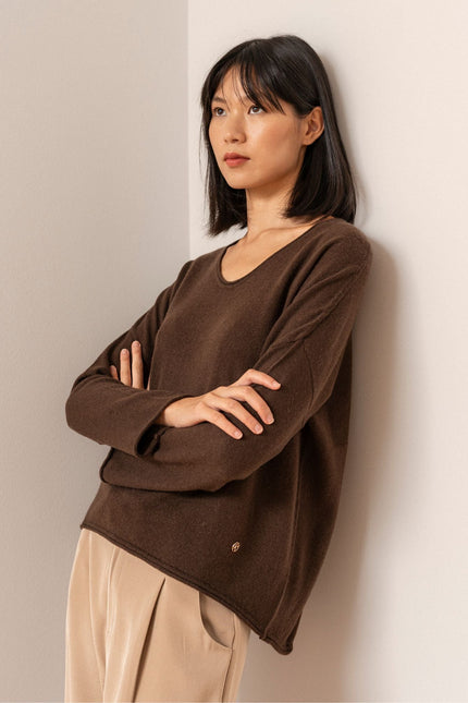 Bel Cashmere | Jersey Anais marrón