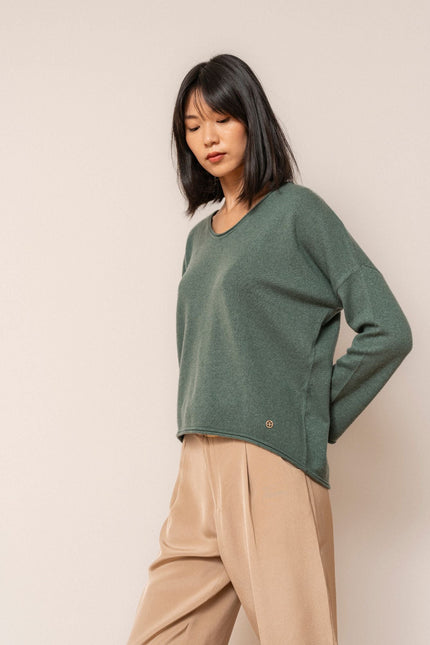 Bel Cashmere | Jersey Anais verde