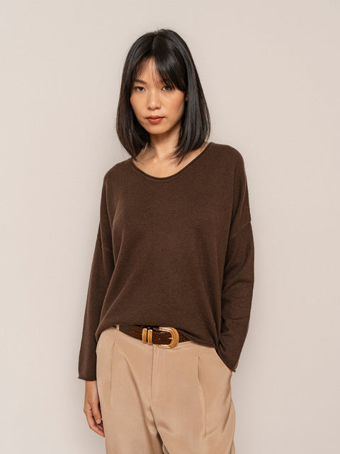Bel Cashmere | Jersey Anais marrón